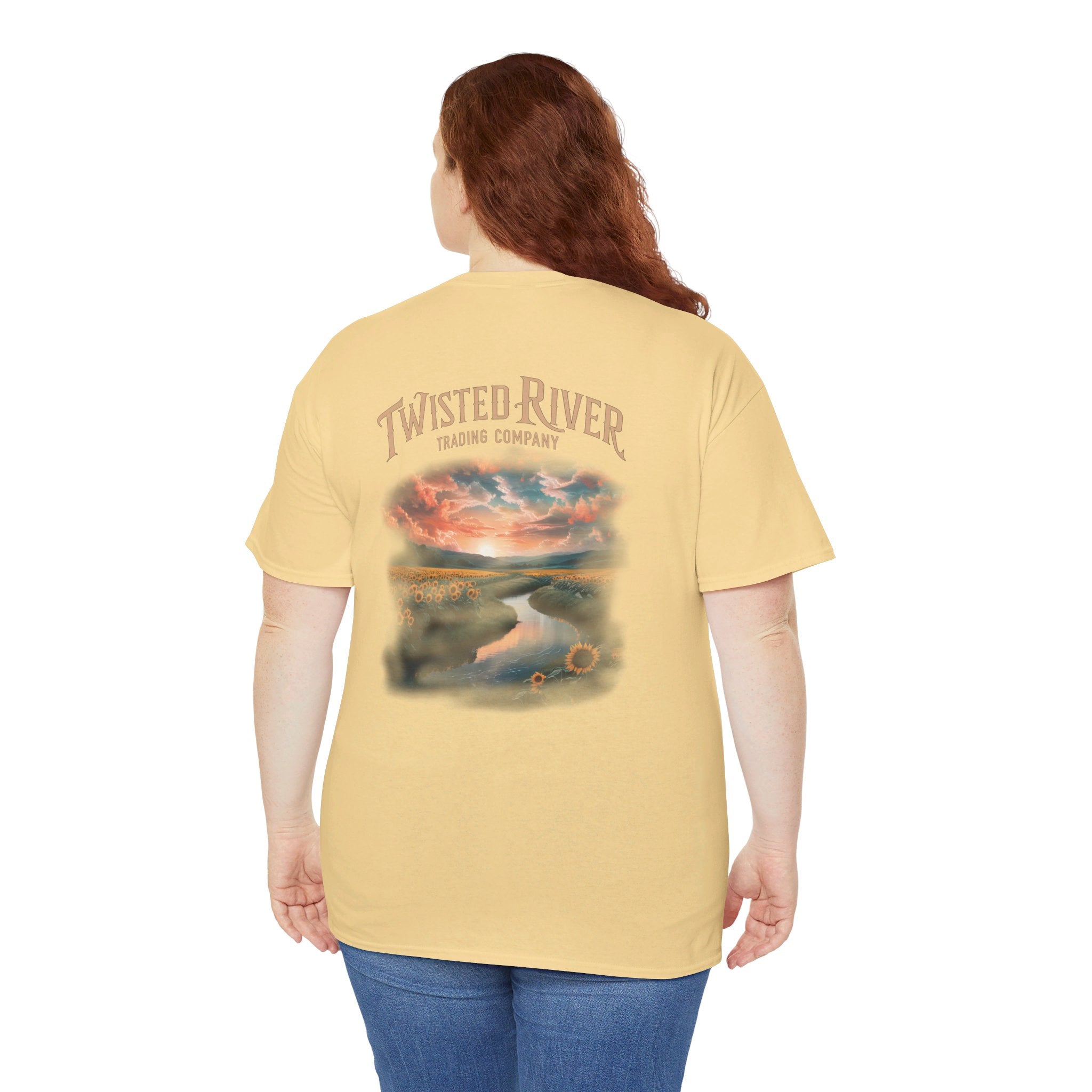 Twisted River Sunset Serenity Heavy Cotton Tee