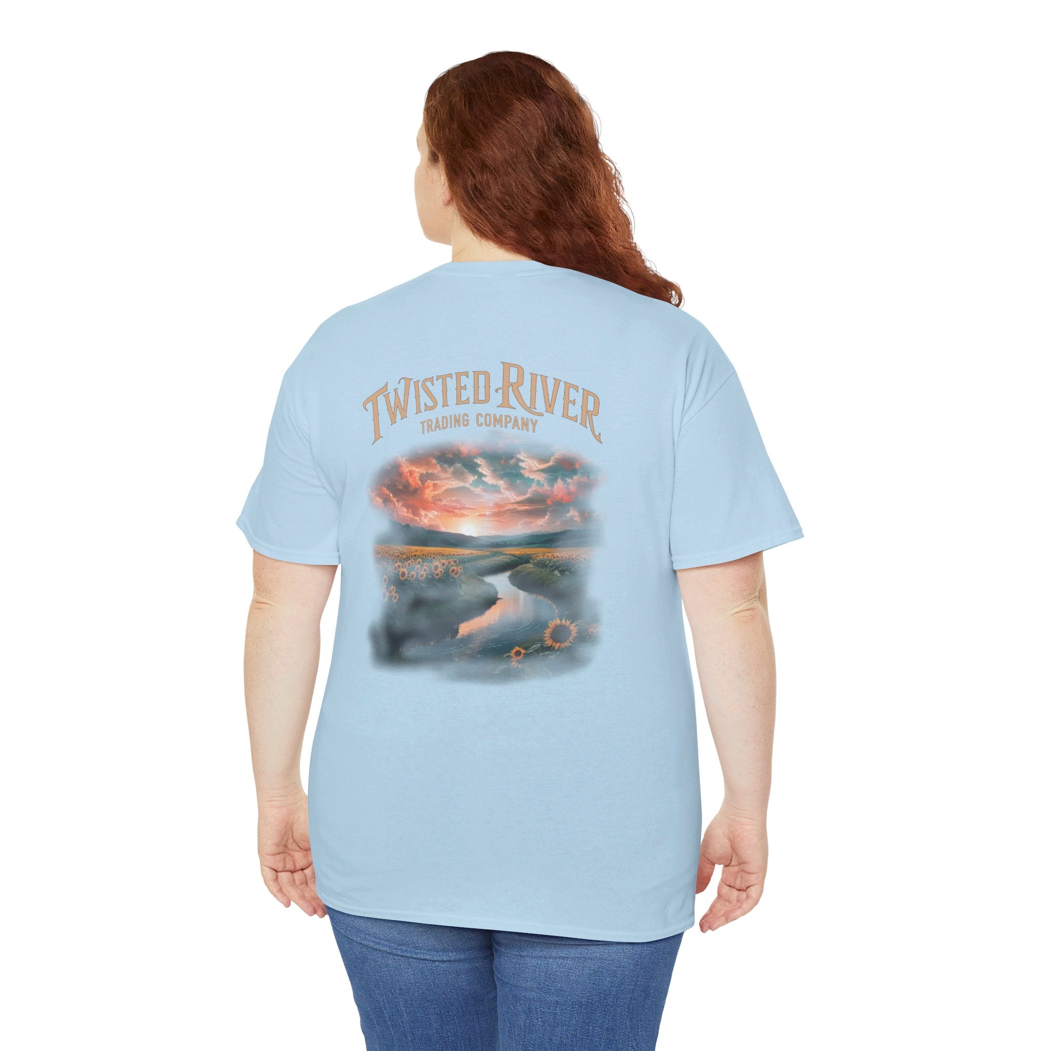 Twisted River Sunset Serenity Heavy Cotton Tee