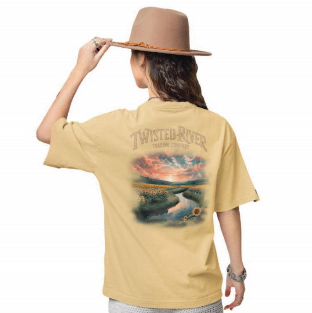 Twisted River Sunset Serenity Heavy Cotton Tee